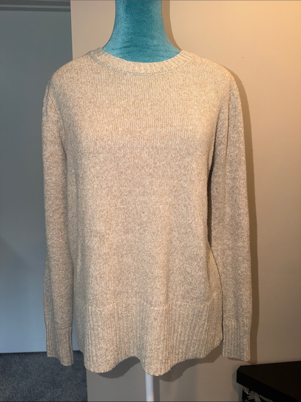 Pink Clover Cream Crewneck Sweater